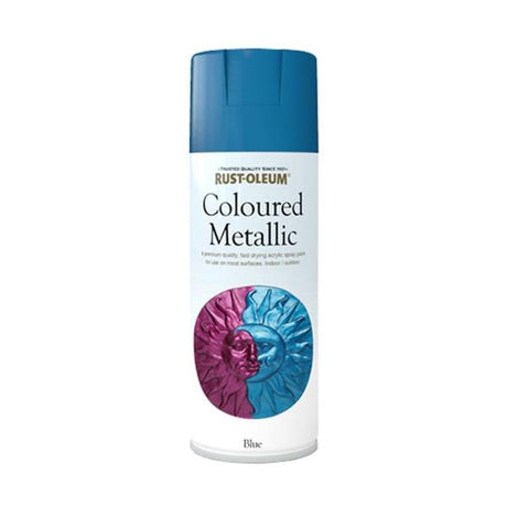 Rustoleum Metallic Spray Paint 400ml - Blue