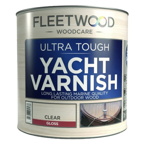 Fleetwood Paint Ultra Tough Yacht Varnish 2.5 Litre - Clear Gloss | WUTYG25CL