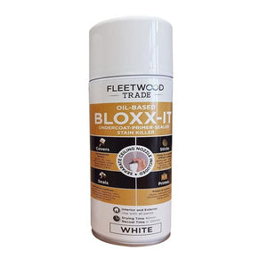 Fleetwood Bloxx-It Oil Based Primer Undercoat and Sealer 400ml Aerosol - White | PBIO04BW