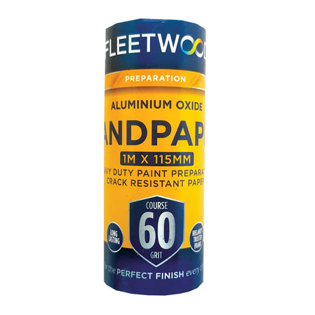 Fleetwood Sandpaper 60 Grit 1 Metre Roll | SANR1G60