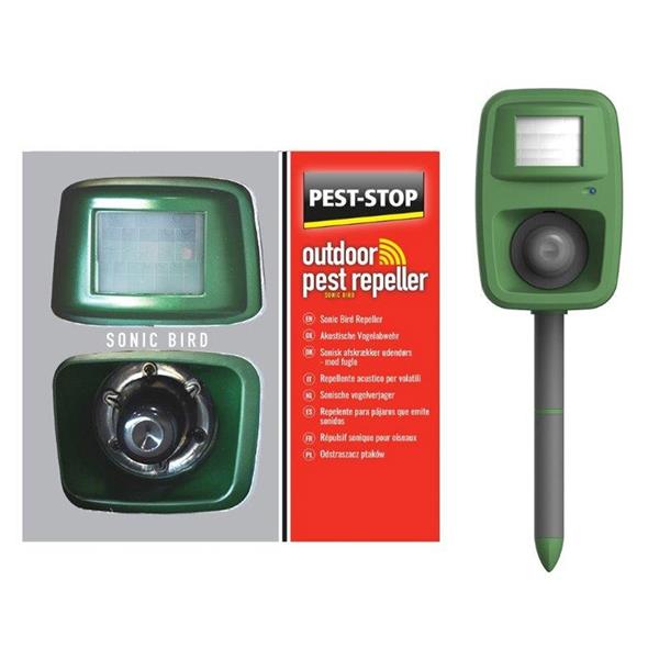 Pest Stop Machine Pest-Stop Outdoor Sonic Bird Repeller | Garden Scarer – Heavins