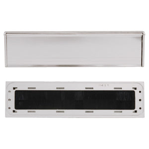 Exitex Letterplate Seal Letterbox Draught Excluder with Flap - White