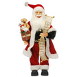 Festive Traditional Red and Gold Standing Santa - 180cm