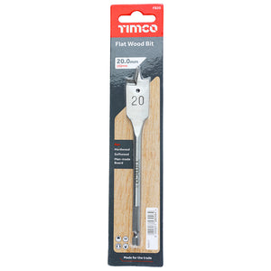 Timco Flat Wood Drill Bit 20mm X 152Mm | Fb20