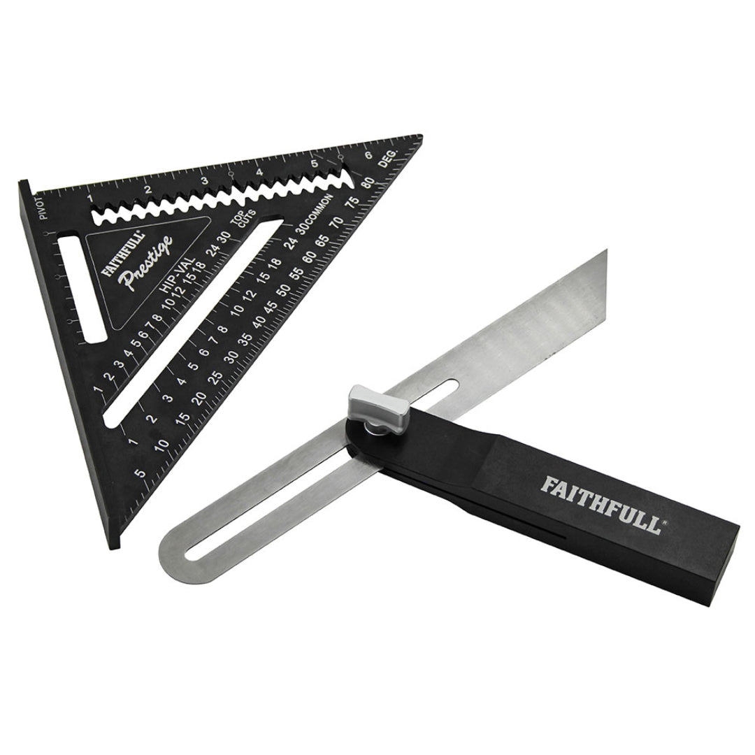 Faithfull Quick Square with Sliding Bevel Wet 180 250mm