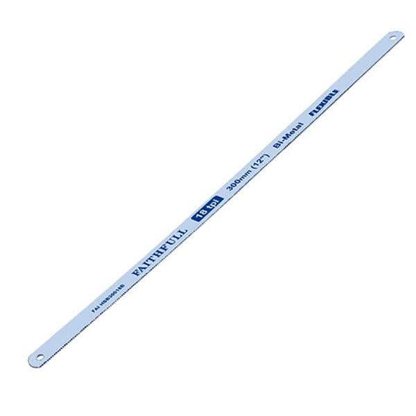 Faithfull Hacksaw Blades 300mm (12in) x 18 TPI (Pack 2) | FAIHSB30018