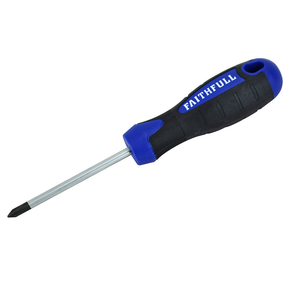 Faithfull Soft Grip Screwdriver Phillips Tip PH1 x 75mm | FAISDPH1