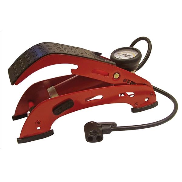 Faithfull Foot Pump Single Cylinder with Gauge | FAIAUFPUMP1