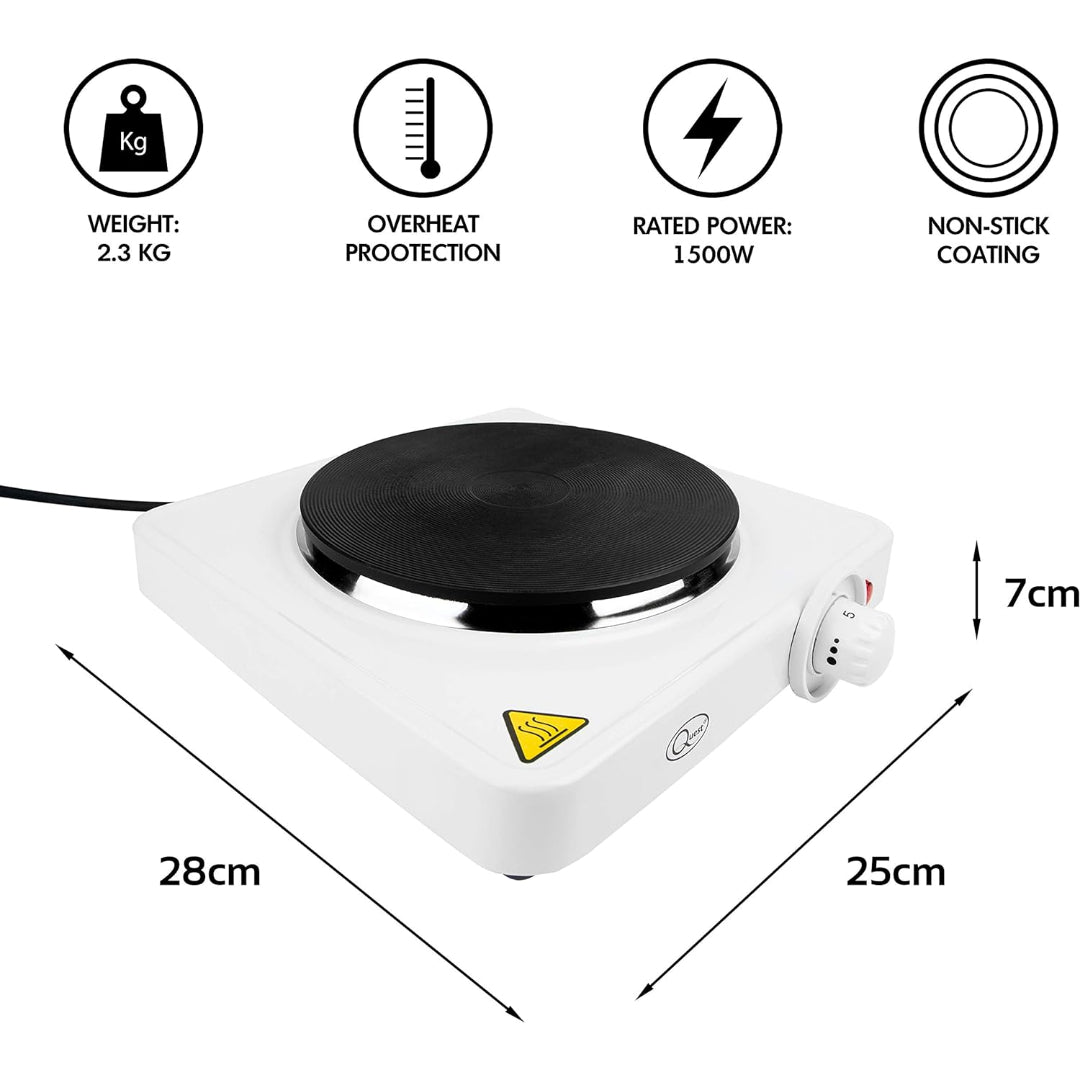 Quest Portable Electric Table Top Hob Hot Plate - Single | 35240