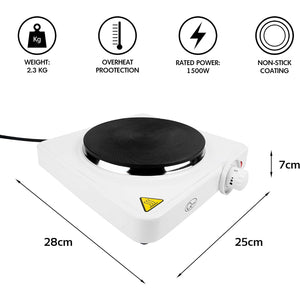 Quest Portable Electric Table Top Hob Hot Plate - Single | 35240