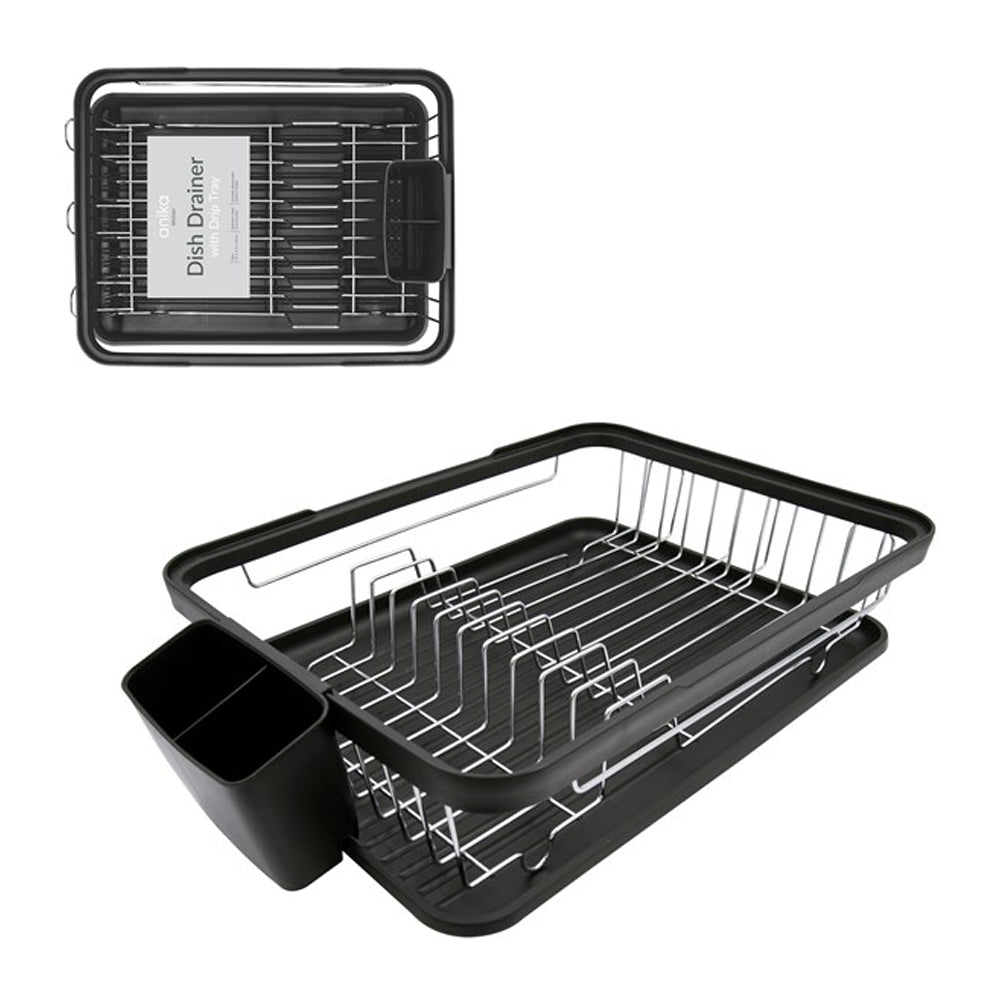 Blackmoor Deluxe Dish Drainer Black 69129 Heavins