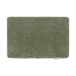 Sage green Hug Rug doormat with textured surface, 50cm x 75cm, rectangular shape with rounded corners on white background