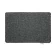 Hug Rug charcoal grey doormat measuring 50cm x 75cm with textured pile surface and rounded corners on white background
