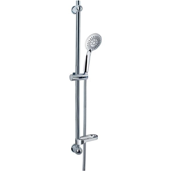 Euroshowers Silverjet Shower Hose and Head Set - Chrome | ES53820