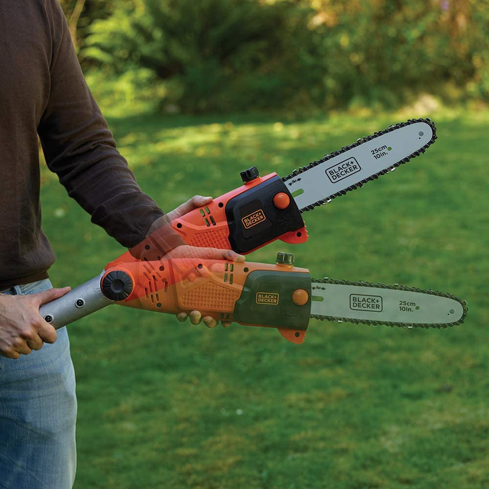 Black & Decker PS7525 Corded Pole Saw Chainsaw 25cm Bar 800W 240V | B/DPS7525