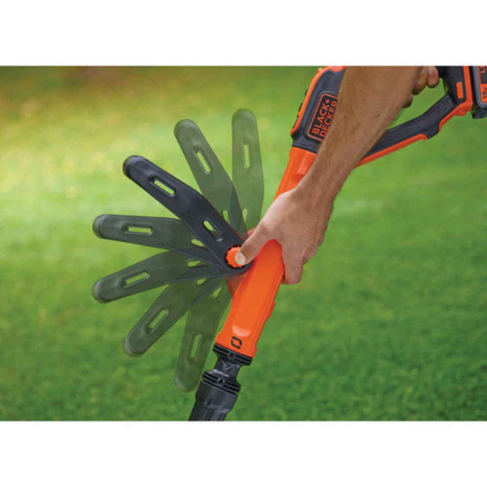 Black Decker Cordless AFS Strimmer 18V 1 x 2.0Ah Li Ion STC1820PC Heavins
