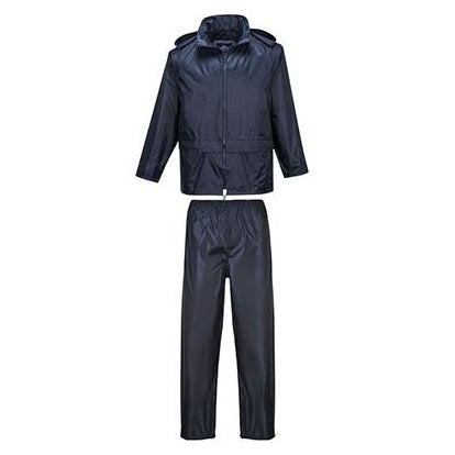 Portwest L440 PVC Coated Rain Suit - Navy