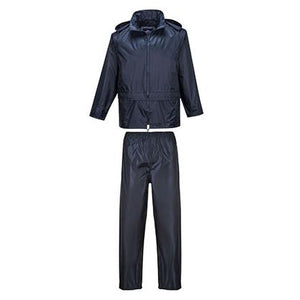 Portwest L440 PVC Coated Rain Suit - Navy
