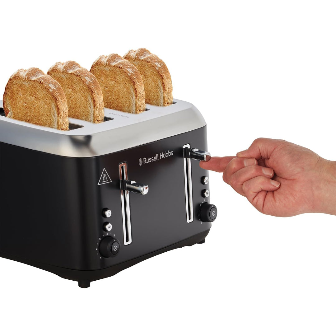 Russell Hobbs Addison 4 Slice Toaster - Matte Black | 27740