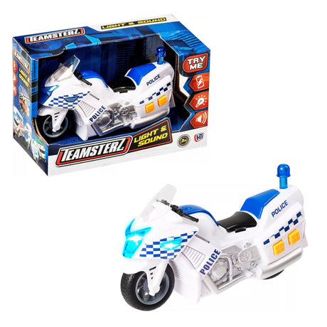 Teamsterz Lights and Sounds Police Motorbike Toy | 1417156.EX