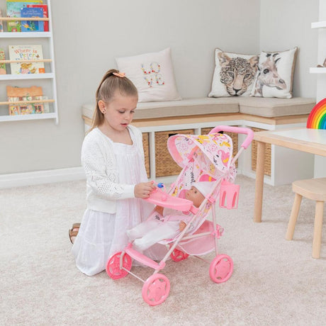 Baby Chic Baby Boo Playtime Pushchair - Pink | 1424072.EX