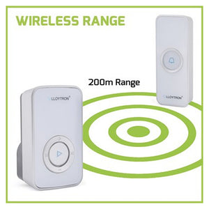 Lloytron 32 Melody Plugin Door Bell Chime Kit - White | DB7531W