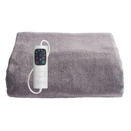 Dreamland Luxury Snuggle Up Heated Large Fleece Throw - Grey | 16707C