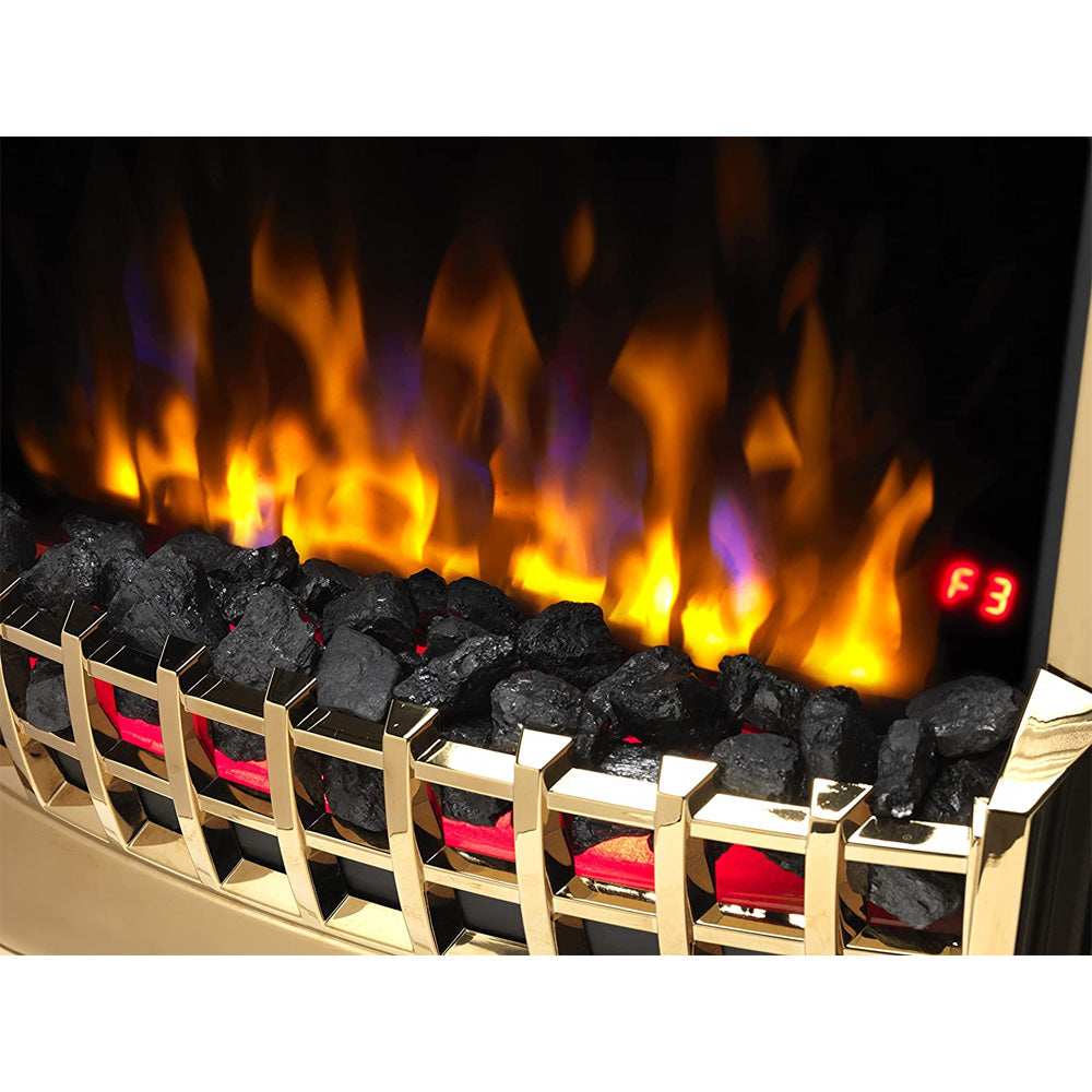 Dimplex Cheriton Optiflame Freestanding Electric Fire 2kw - Black/Gold | CHT20X-BR
