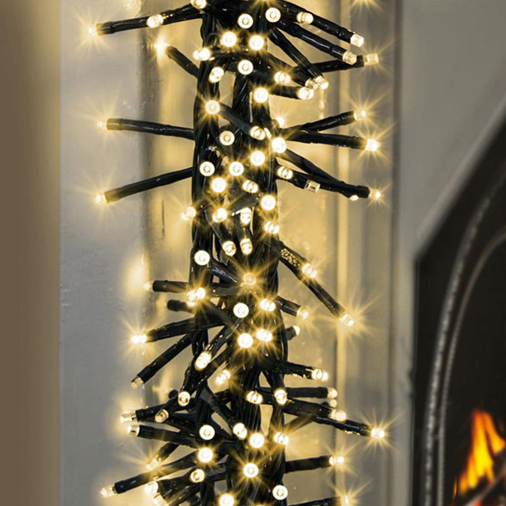 Premier 3000 Multi-Action Clusterbright Christmas Lights with Timer - Warm White | FLV203073WW