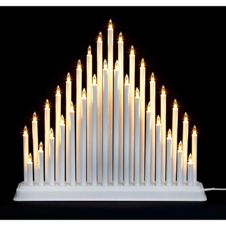 Premier Modern 33 Light Candle Bridge Tower - White | FLI191002