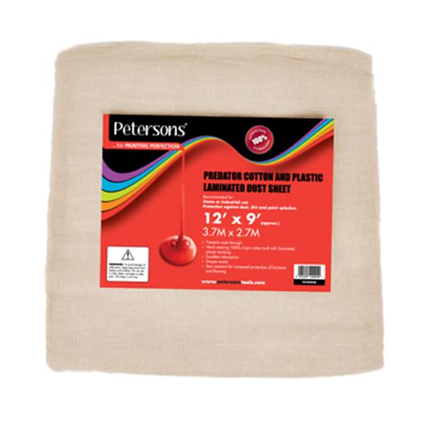 Predator Cotton & Plastic Dust Sheet 12Ft x 9Ft | PET402940