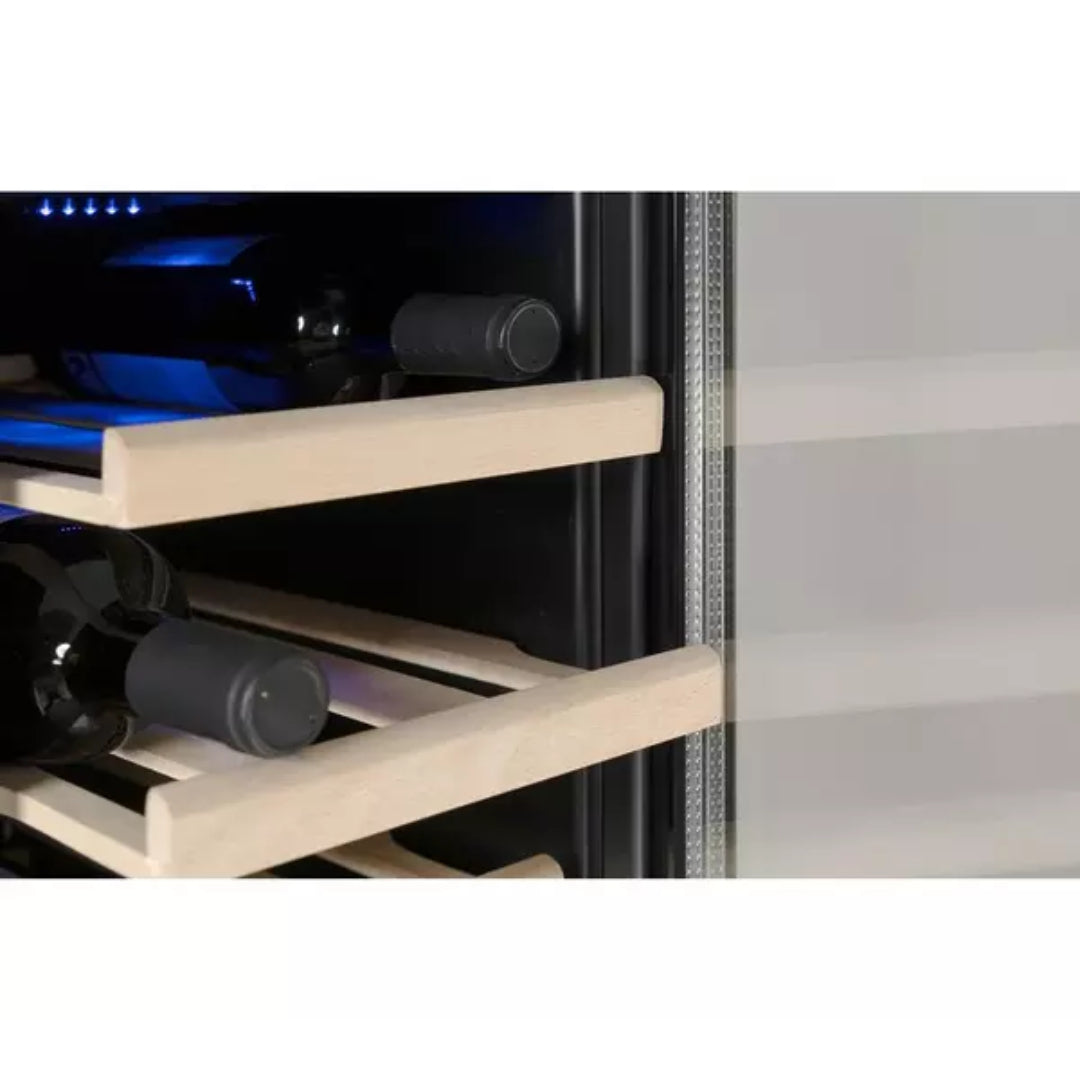 Amica 19 Bottle 30cm Freestanding Wine Cooler - Stainless Steel | AWC300SS