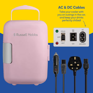 Russell Hobbs Mini Cooler 4 Litre - Pink | RH4CLR1001P