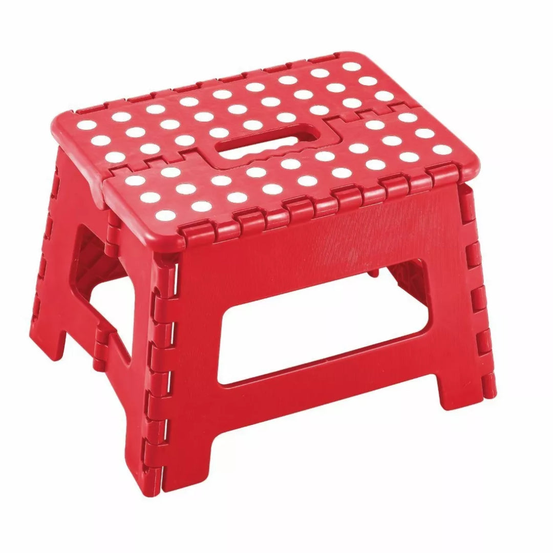 Blue Canyon Small Foldable Step Stool Red | Non-Slip – Heavins