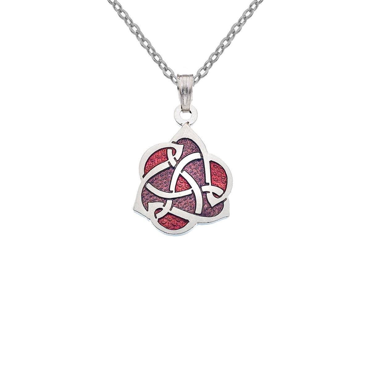 Sea Gems Celtic A Knox Style Pendant Red / Mauve - Enamel | 3345RM