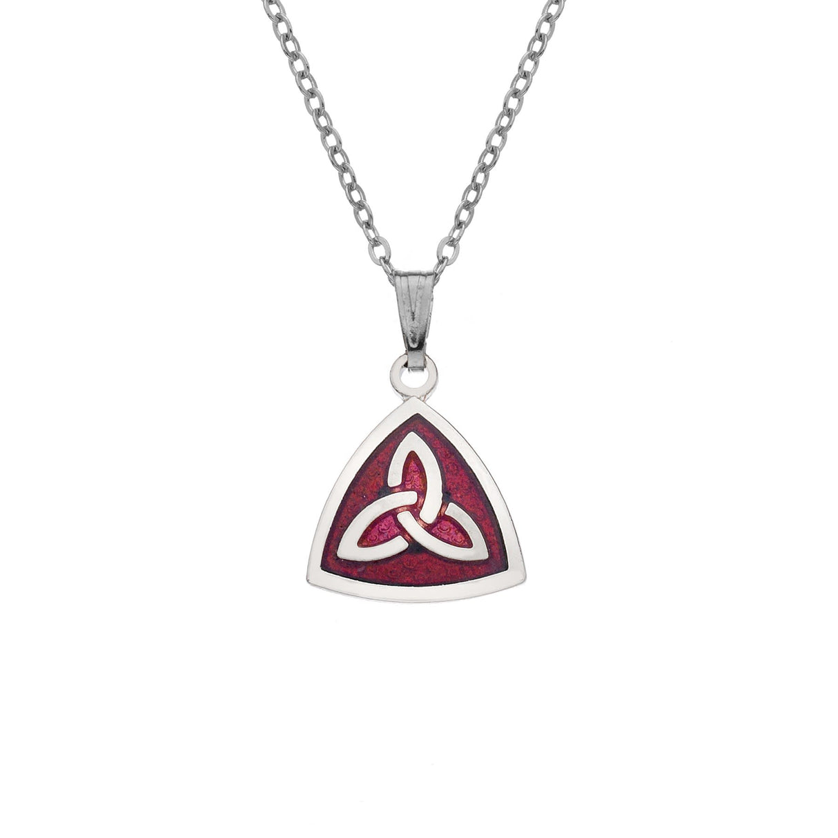 Sea Gems Celtic Triangle Trinity Knot Pendant Red - Enamel | 7710R
