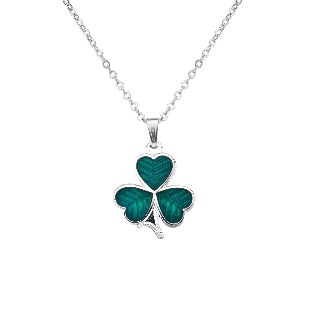Sea Gems Celtic Shamrock Single Sided Pendant Green - Enamel | 7773G