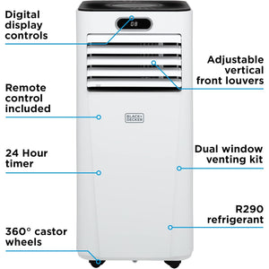 Black & Decker 5000BTU Smart Air Conditioner Unit | BXAC40023GB