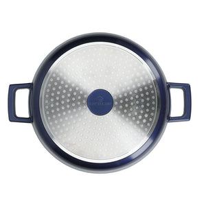 Masterclass Cast Aluminium 2.5 Litre Casserole Dish - Metallic Blue | MCMCRD20BLU