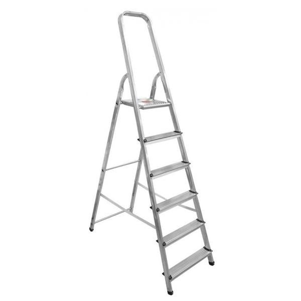 Prom Step Ladder Protool 6 Step Aluminium Step Ladder | Non-Slip Treads – Heavins
