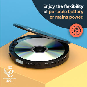 Oakcastle CD10 Portable CD Player - Black | 1000002586