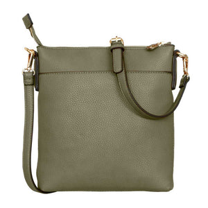 Tipperary Crystal The Chelsea Cross Body Pouch Handbag - Olive | 130388