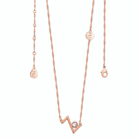 Tipperary Crystal Letter "Z" Initial Necklace - Rose Gold | 141834