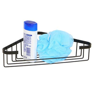 Tema Single Corner Wire Basket for Shower - Black | TWW1CNRB
