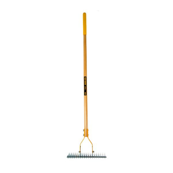 Threshing Rake True Temper Thatching Rake | Long Wooden Handle Lawn Rake – Heavins