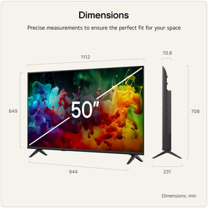 LG QNED 50 Inch AI QNED72 Mini LED 4K Smart TV 2026
