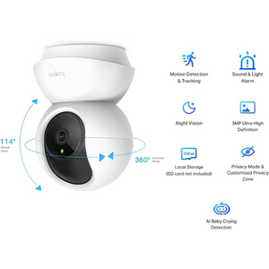 TP-Link Pan/Tilt Home Security Indoor WiFi Camera | TAPOC210
