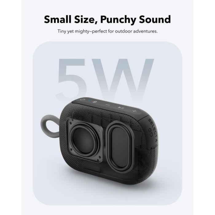 Soundcore Select 4 Go Wireless Bluetooth Speaker - Black / Gold | A31X1BB1