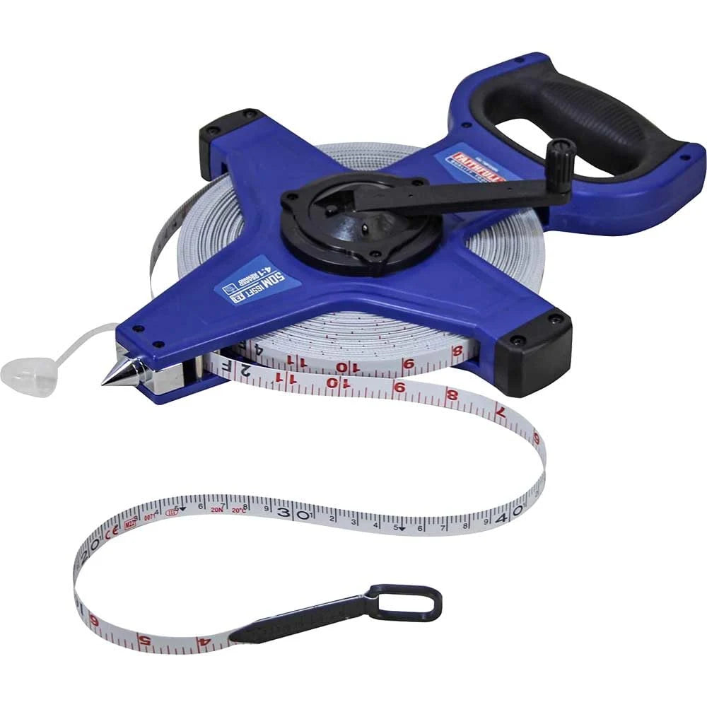 Faithfull Fast Rewind Open Long Tape 50m/165ft ( Width 13mm ) | FAITMFG50N