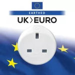 Go Travel Adaptor UK 3 Pin to EU European 2 Pin | 524.101